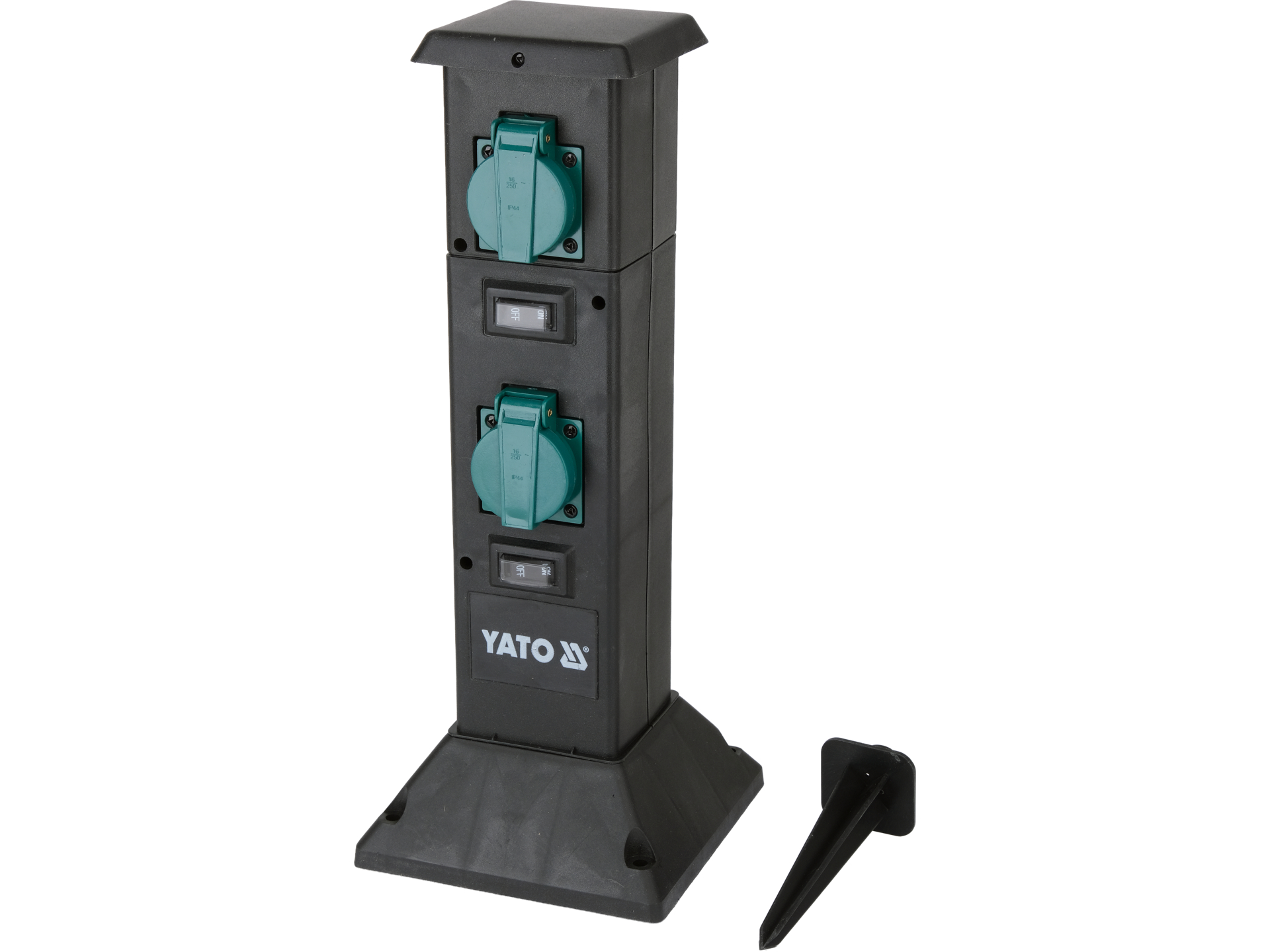 Gniazdo ogrodowe słupek PP IP44 4x230V YATO YT-81274