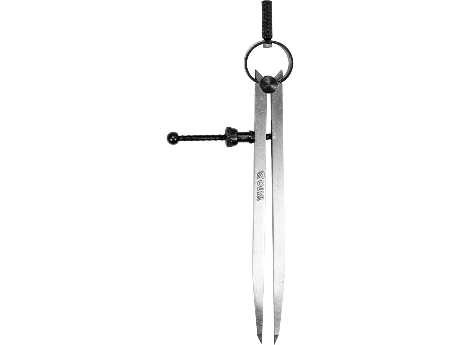 Cyrkiel traserski YATO 150mm ze stali węglowej ze sprężyną i śrubą YT-72106