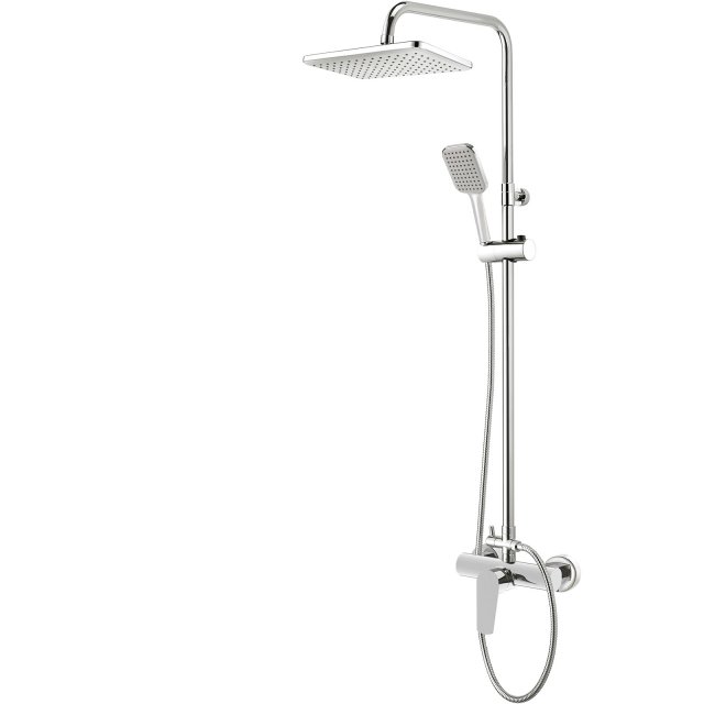 DEANTE Deszczownica TUBO z baterią prysznicową chrom NUT_04XM