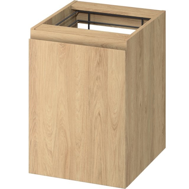 CERSANIT Szafka łazienkowa MODUO 40 cm z koszem na pranie dąb hikora