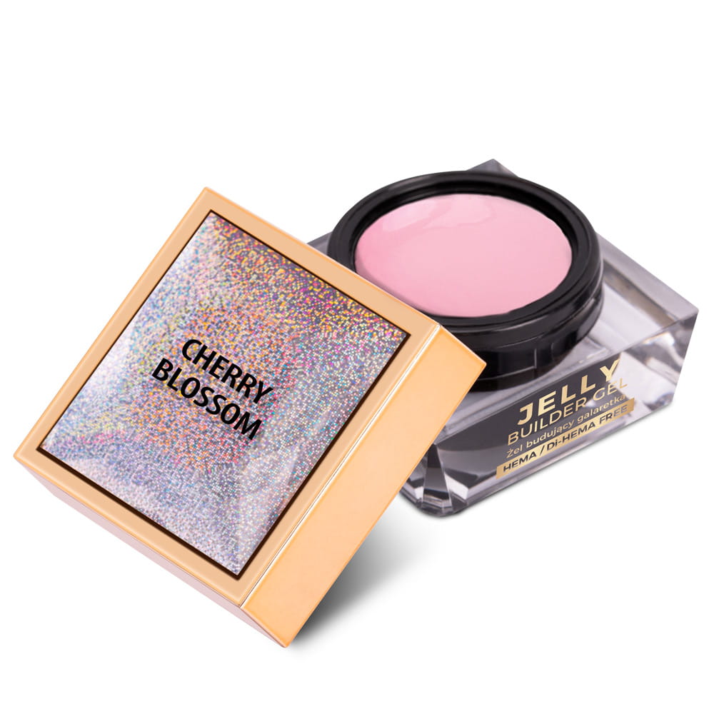 Budujący gęsty żel twardy galaretka Jelly Builder Gel Molly Nails Cherry Blossom HEMA/Di-HEMA Free 50g