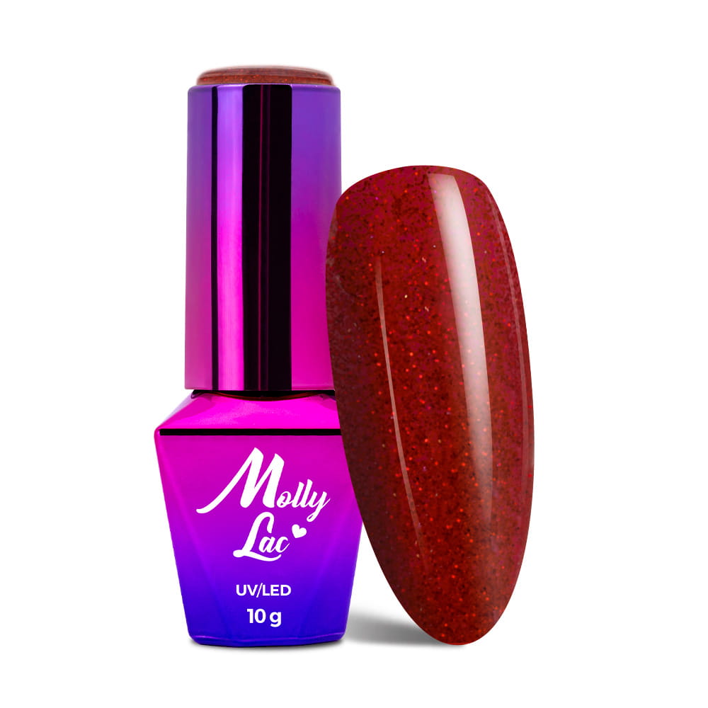 Lakier hybrydowy LED/UV Gel Polish MollyLac Glowing Time Nr 233 Fifth Avenue 10 g