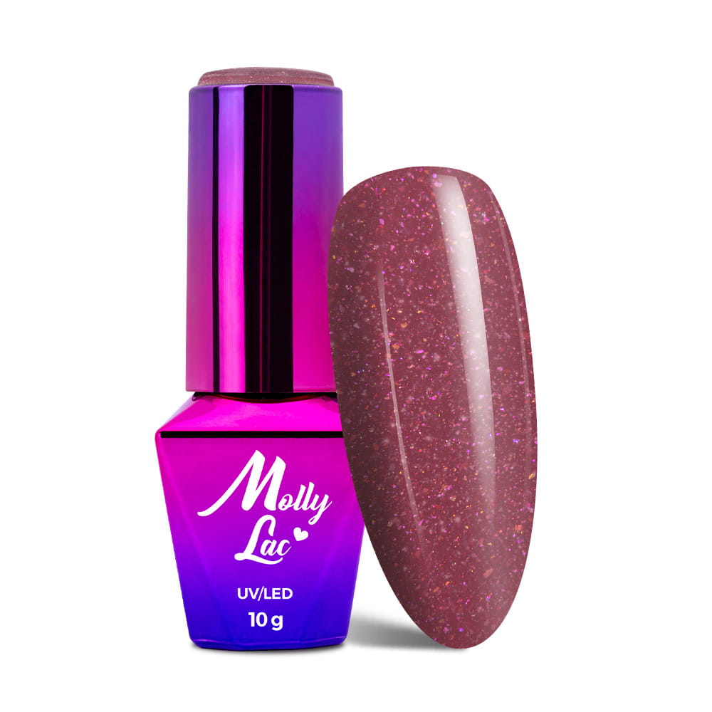 Lakier hybrydowy LED/UV Gel Polish MollyLac Macarons Nr 471 Strawberry Mousse 10 g