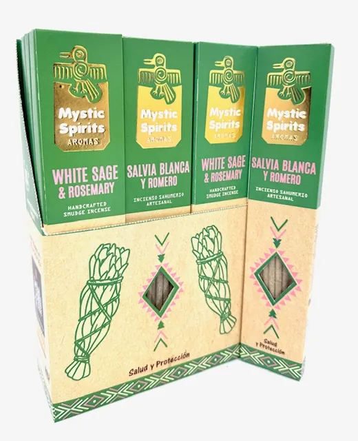 Kadzidełka MYSTIC SPIRITS White Sage Rosemary (biała szałwia i rozmaryn) - 17g