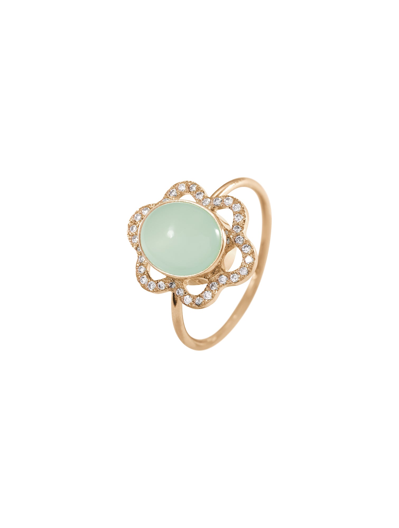 Fairy Diamond Ring pierścionek z chalcedonem i diamentami, 11