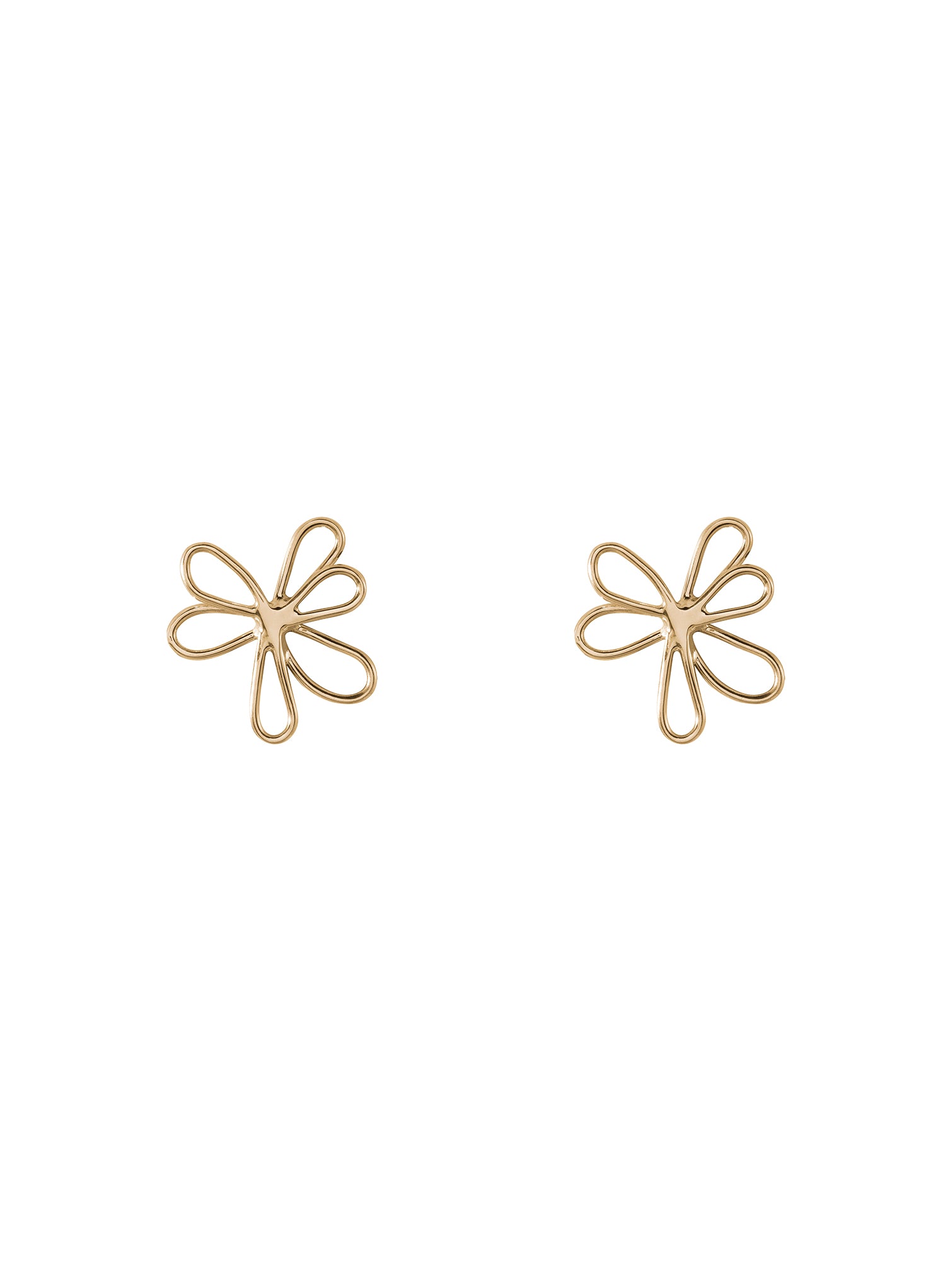 Fuji Earrings N°2 - średnie kolczyki w kształcie kwiatków