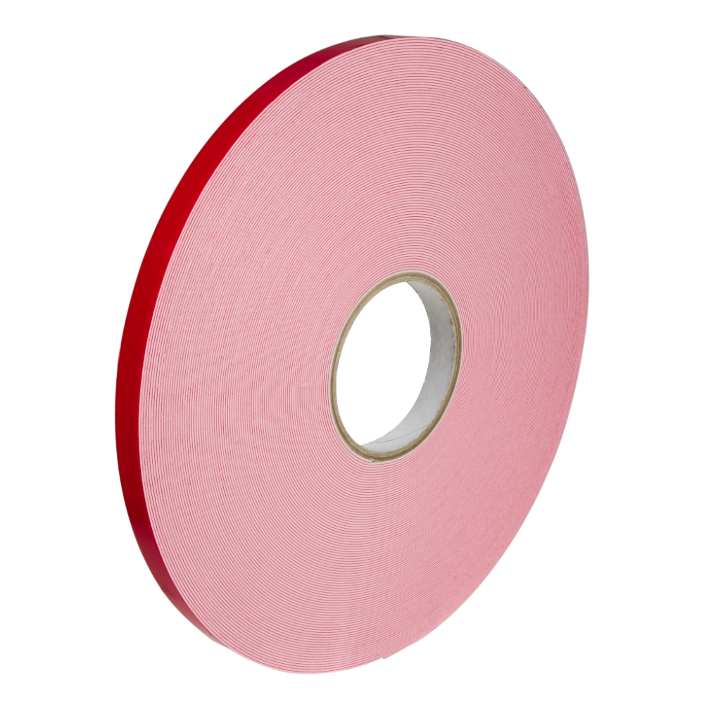 Taśma Dwustronna Pianka PE Biała, Grubość 1mm 12MM 50MB - Opakowania.Online