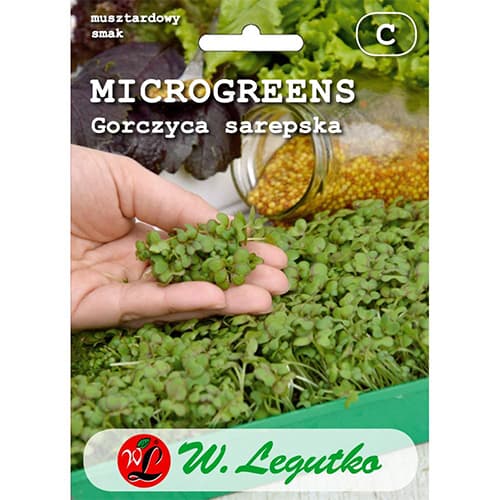 1 szt, Mikrogreen Gorczyca sarepska - Nasiona: Ilość w opakowaniu: 3 g