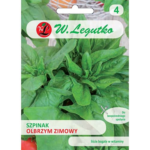 1 szt, Szpinak Olbrzym Zimowy - Nasiona: Ilość w opakowaniu: 10 g
