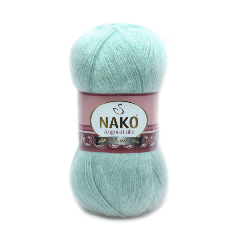 Włóczka NAKO ANGORA LUKS 100g kolor: 10023/ mięta