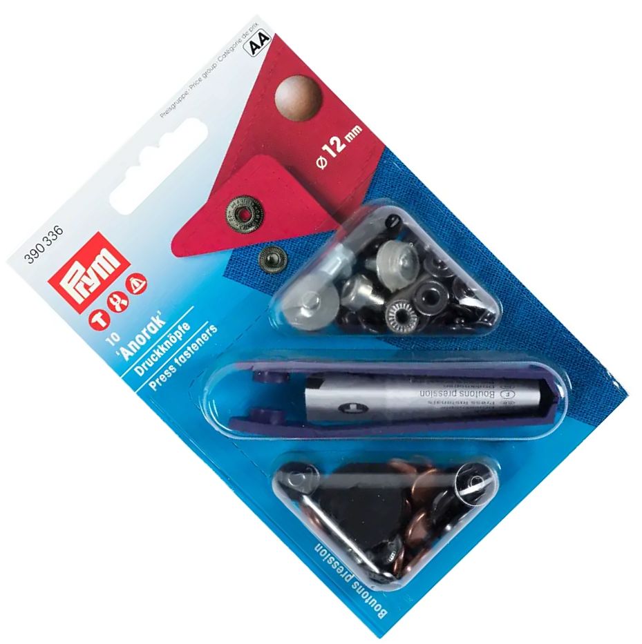 napy do kurtek, bluz stara miedź fi 12mm 10szt PRYM 390336 .