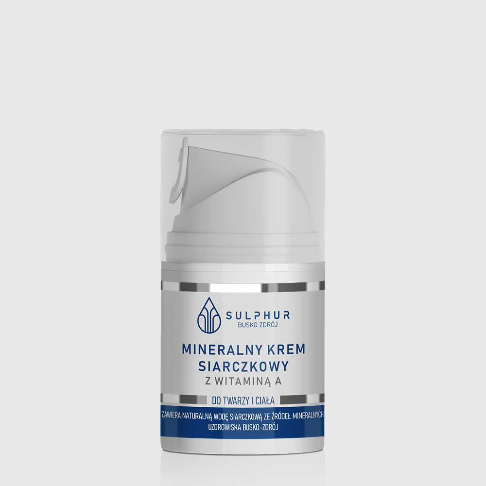MINERALNY KREM SIARCZKOWY Z WIT. A 50ML