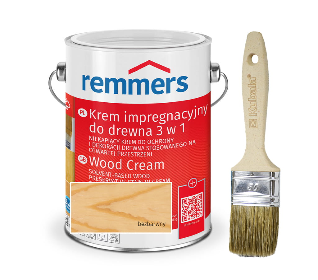 REMMERS HOLZSCHUTZ-CREME DO DREWNA BEZBARWNY 0,75L