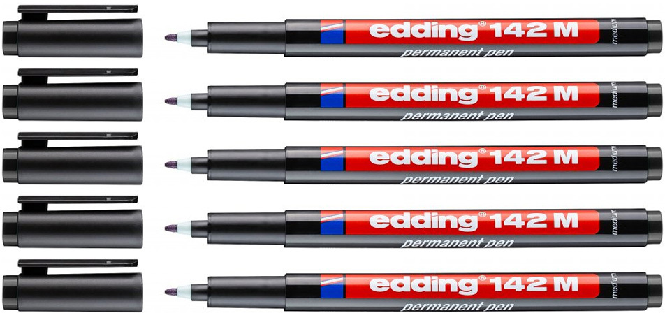 Edding 142M foliopis permanentny okrągły 1,0 mm czarny