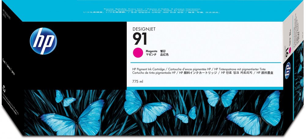 Hewlett Packard 91 (C9468A) tusz magenta 775 ml