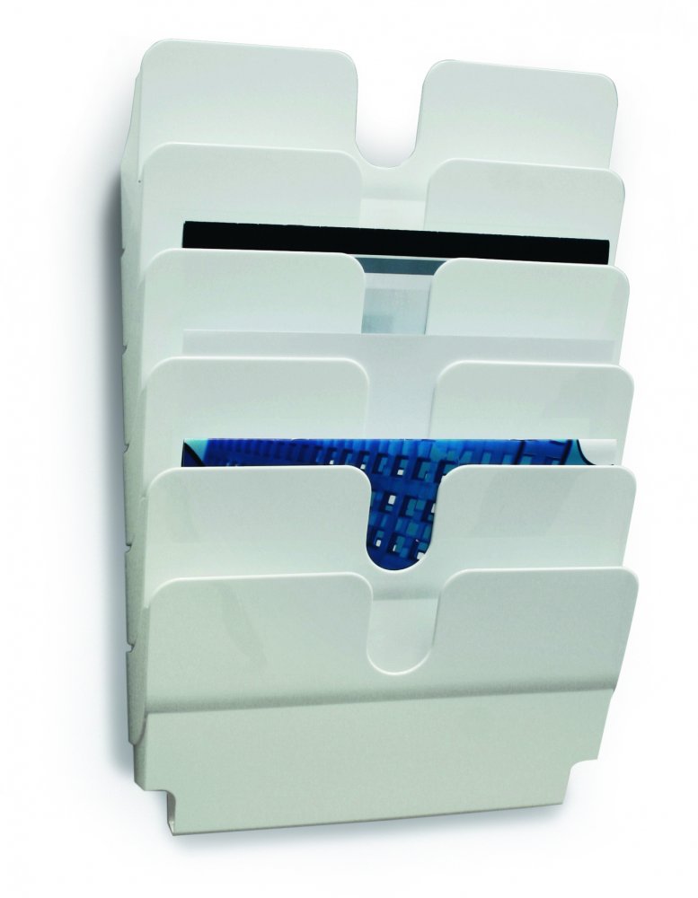 Durable Flexiplus pojemnik na dokumenty A4 pionowy, zestaw 6 szt., biały