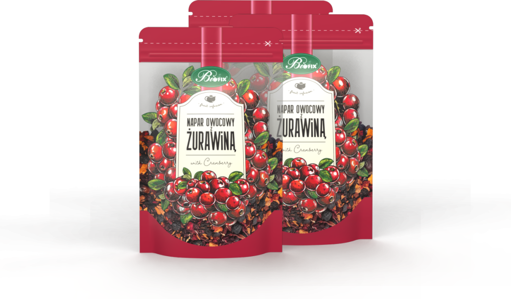 BiFix susz do herbaty owocowej, żurawina, 100 g