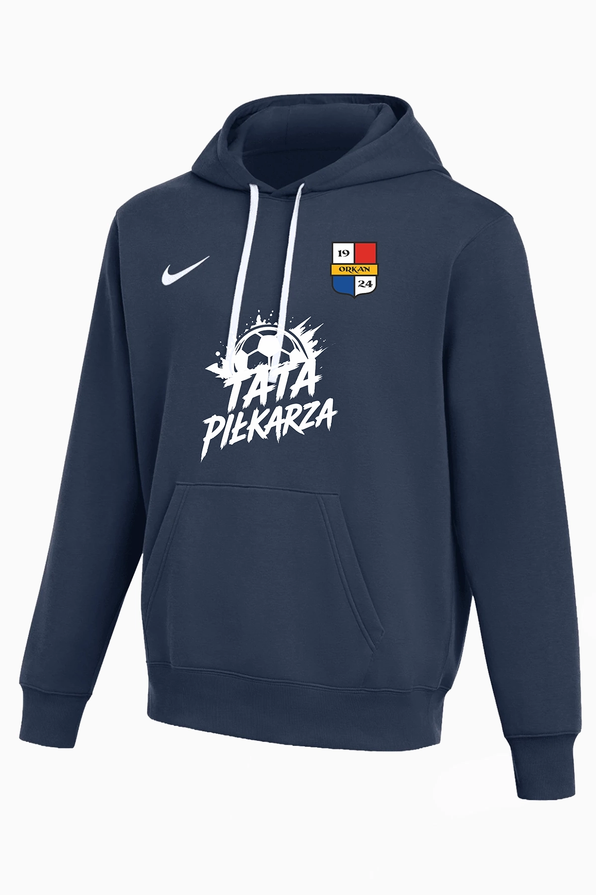 Bluza bawełniana Tata Piłkarza Nike Orkan Sochaczew - Granatowy