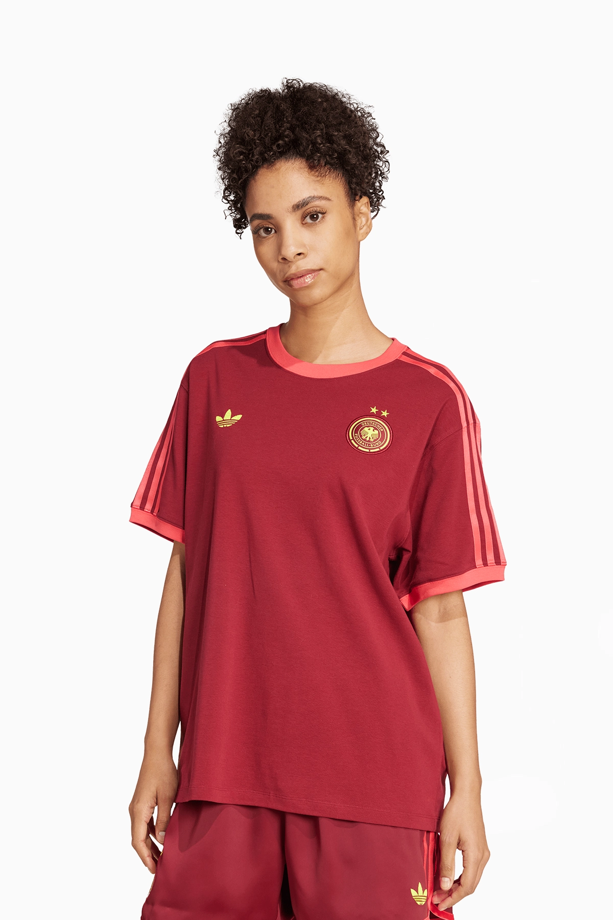 Koszulka Reprezentacji Niemiec adidas 2025 Tee Damska - Bordowy