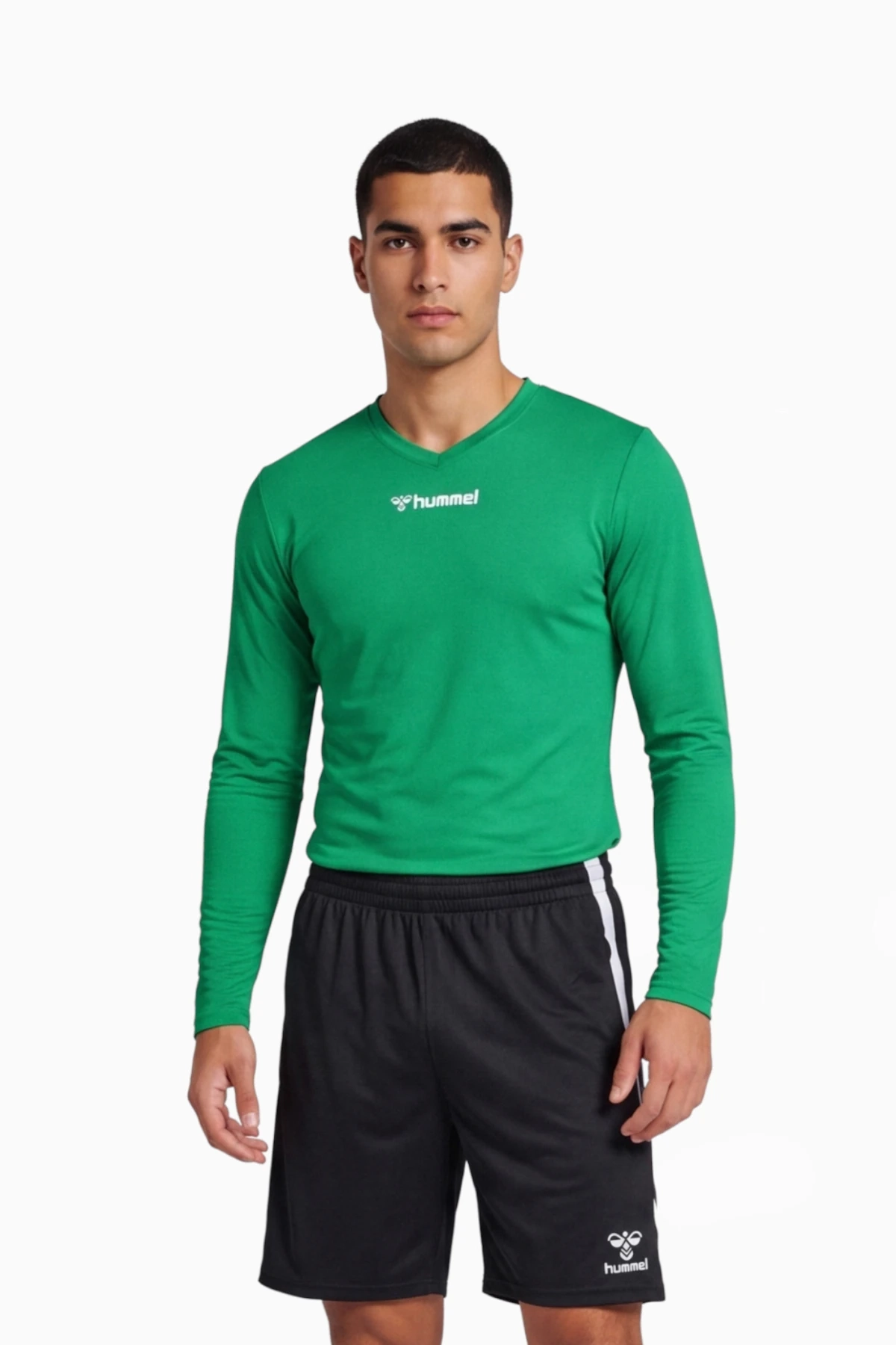 Koszulka z długim rękawem hummel hmlBL ESSENTIAL - Zielony