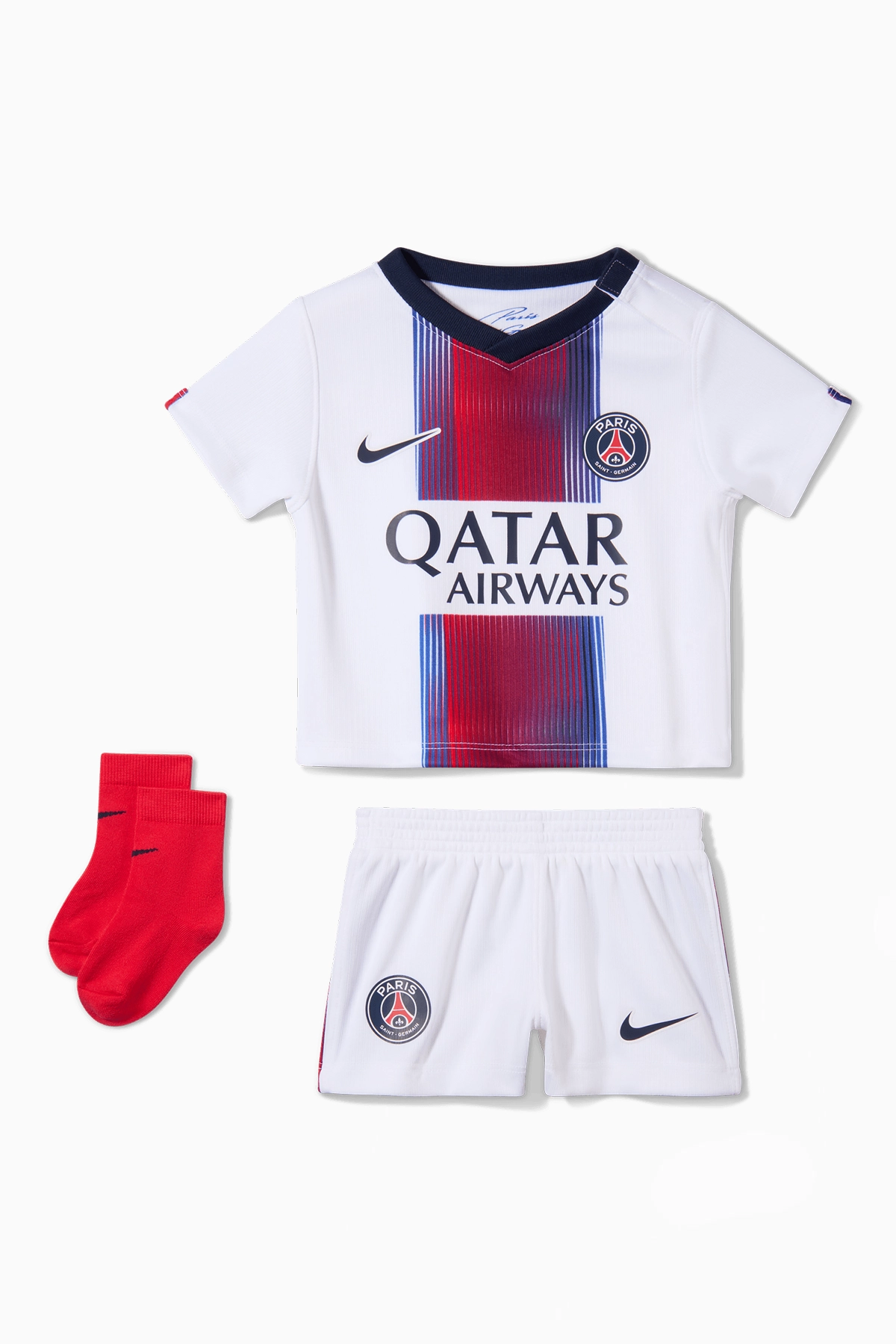 Komplet Nike PSG 26/27 Wyjazdowy Małe dzieci - Biały