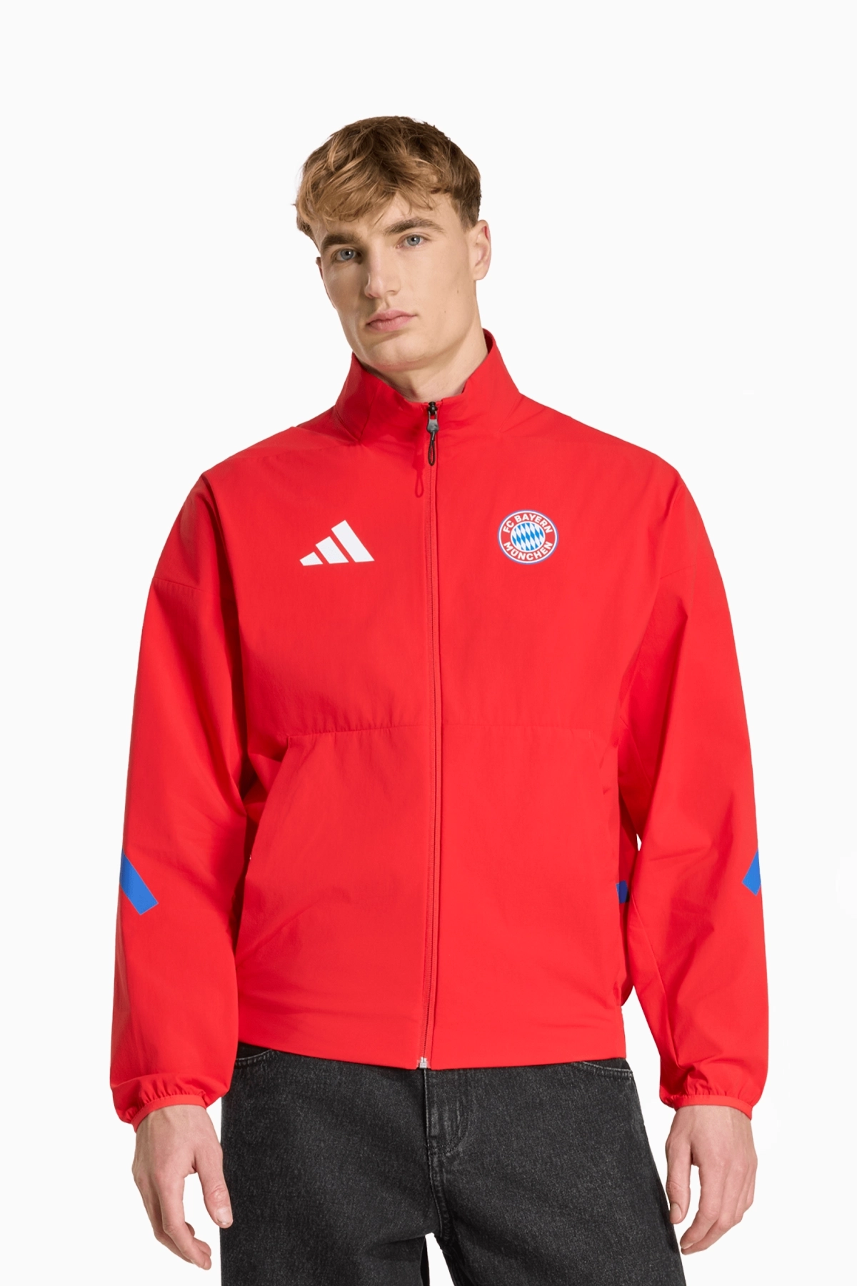 Kurtka adidas FC Bayern 25/26 Z.N.E. Anthem - Czerwony