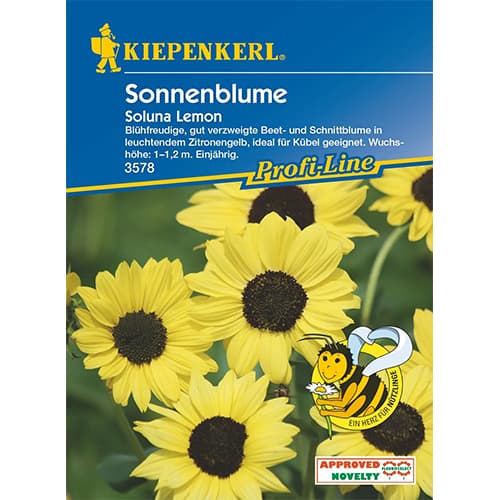 1 ob, Okrasná slunečnice Soluna Lemon - : Monžstvo balíkov: 1 ob