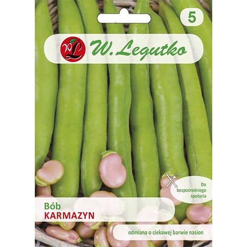 Fazuľa záhradná Karmazyn - : Monžstvo balíkov: 50 g