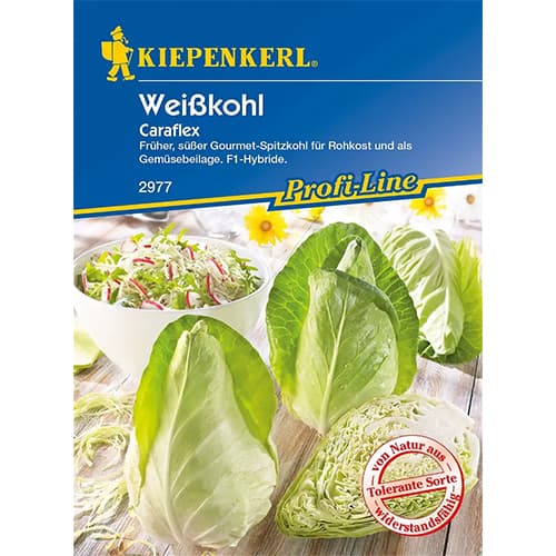 1 szt, Weißkohl Caraflex F1 - Samen: Ilość w opakowaniu: 1 Stück