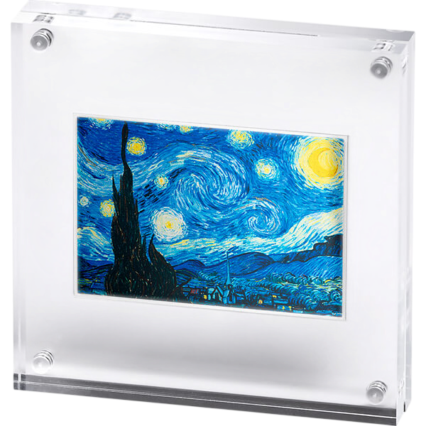 Srebrna moneta Galeria sztuki: Gwiaździsta noc - Vincent van Gogh 1 uncja 2026 - wysyłka 24 h! - Mennica Skarbowa