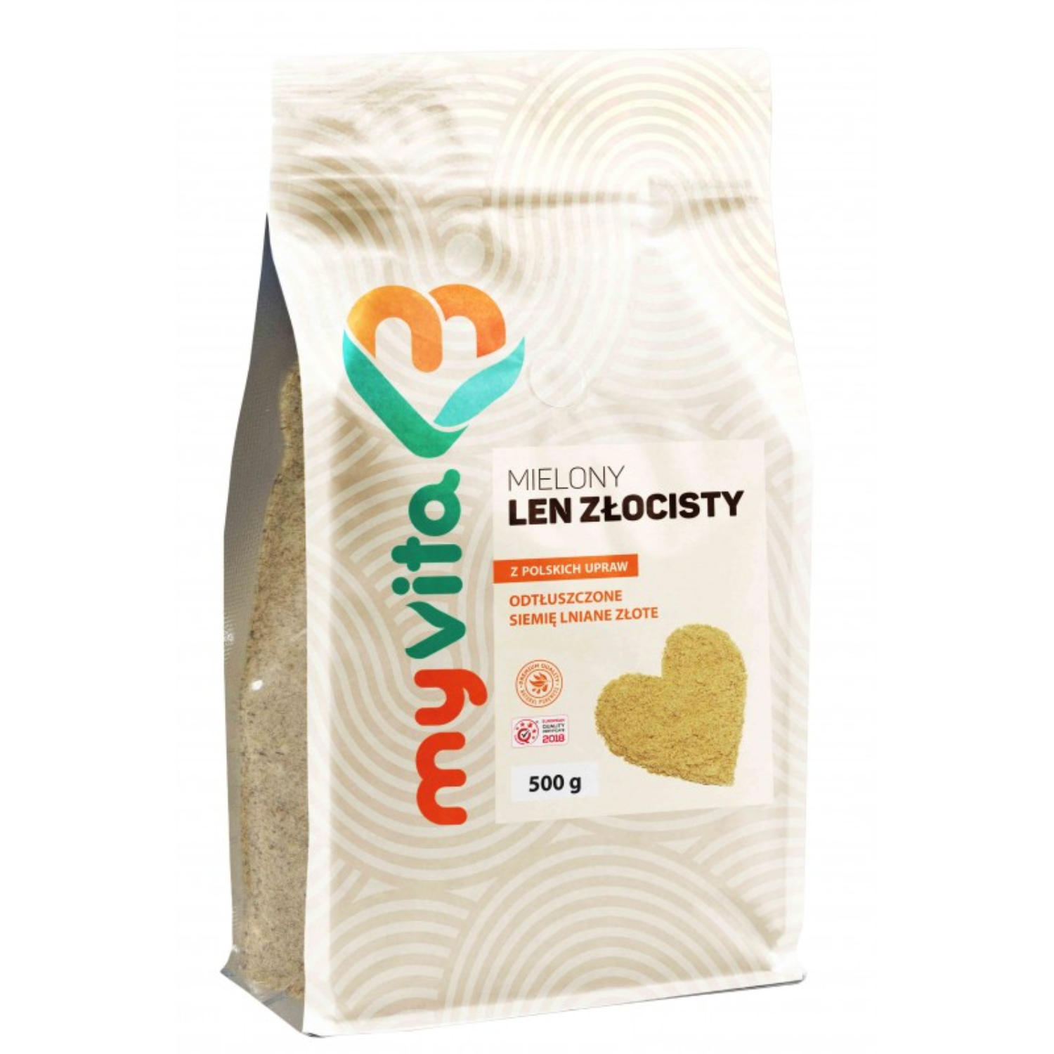 Myvita - len złocisty, mielony, 500 g