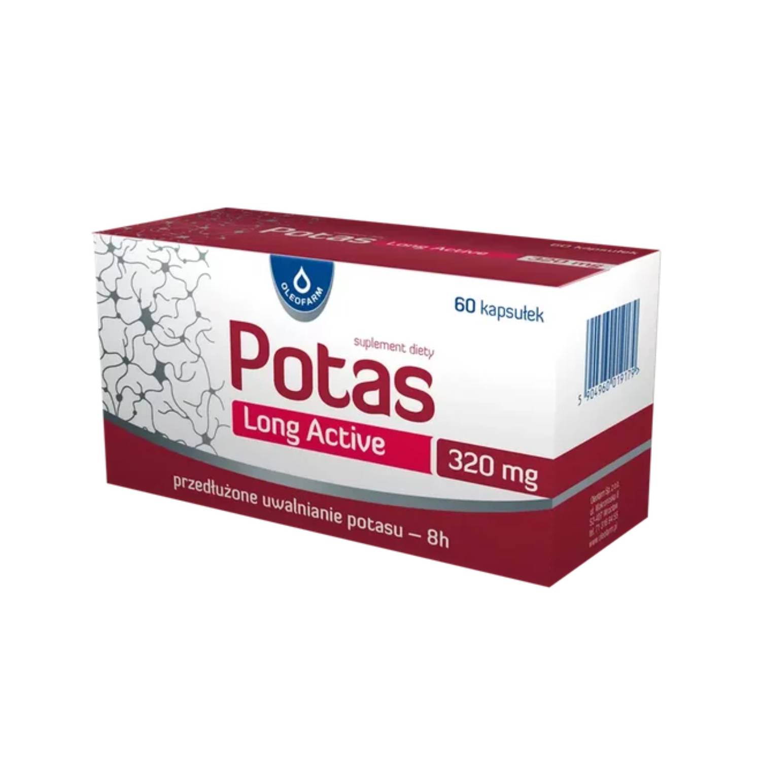 Potas long active 320 mg, 60 kapsułek