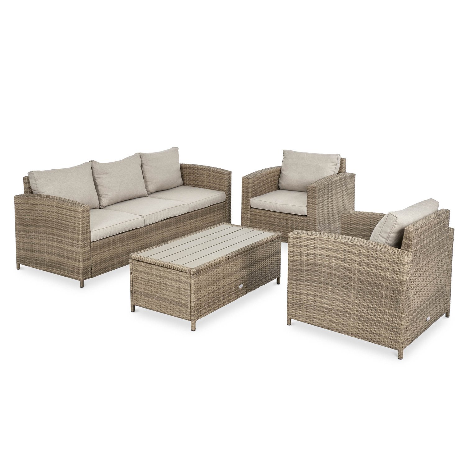 Gartenmöbel-Set VELETI - Beige/Beige