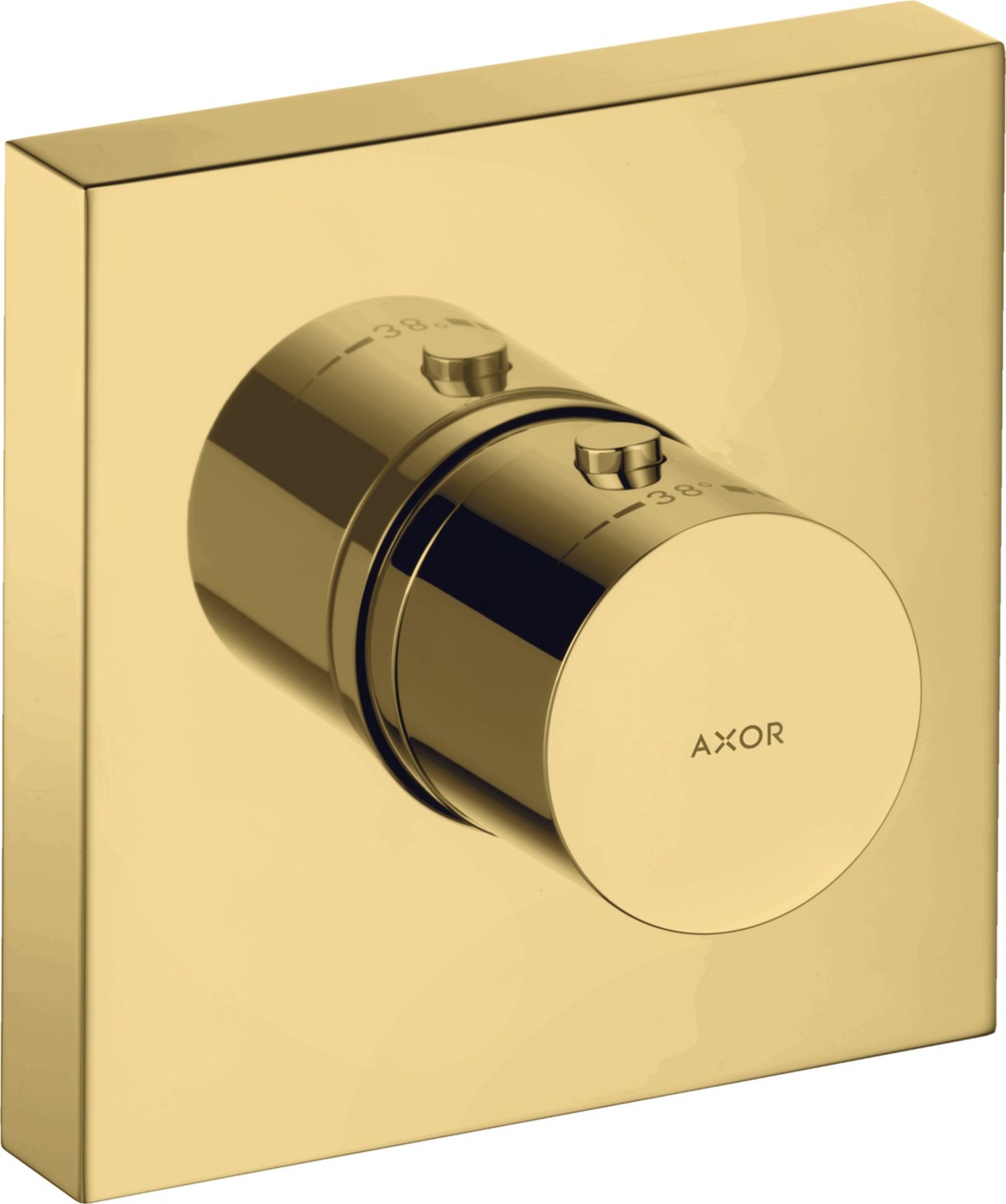 Axor ShowerSolutions bateria prysznicowa podtynkowa termostatyczna złoty optyczny polerowany 10755990