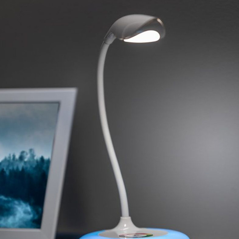 GTV Galactic lampa biurkowa 1x5 W biała LB-GAL5WRU-10