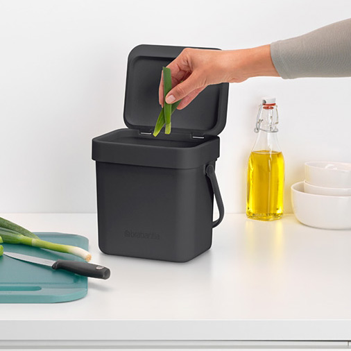 Brabantia Sort & Go kosz na śmieci 3 l szary 209888