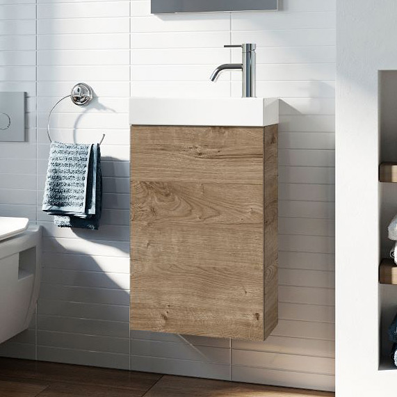 Elita Young Basic umywalka z szafką 40,2 cm dąb canela RE168991007050