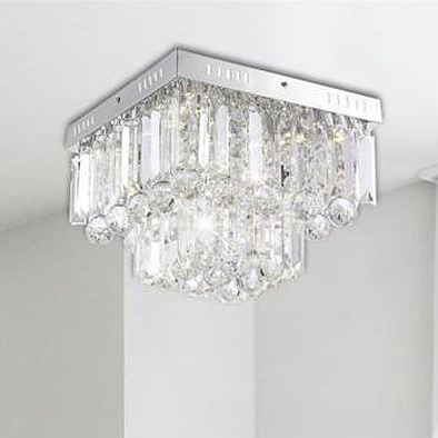 Candellux Carmina lampa podsufitowa 18W LED chrom/kryształ 98-44716