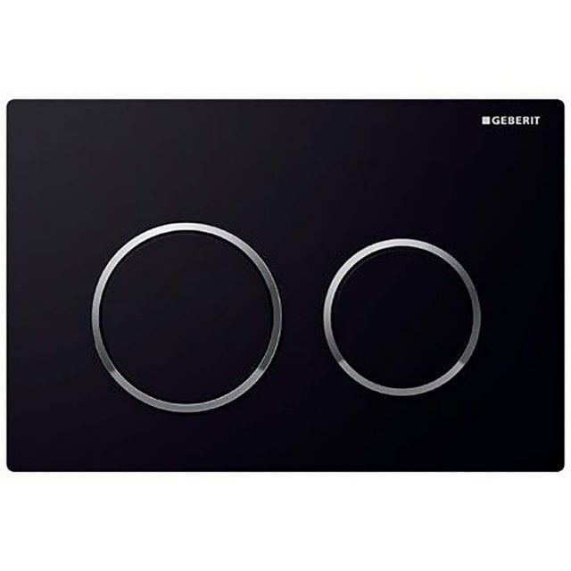 GEBERIT Przycisk spłukujący OMEGA20 21,2x14,2 cm czarny/chrom 115085K