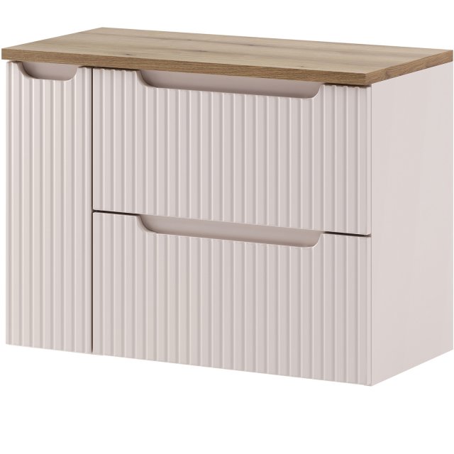COMAD Zestaw mebli NOVA CASHMERE szafka z blatem NOVA OAK 80 cm, szaf