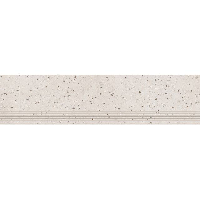 Gres szkliwiony stopnica TERRAZZO grey mat 29,8x119,8 gat. I Cersanit