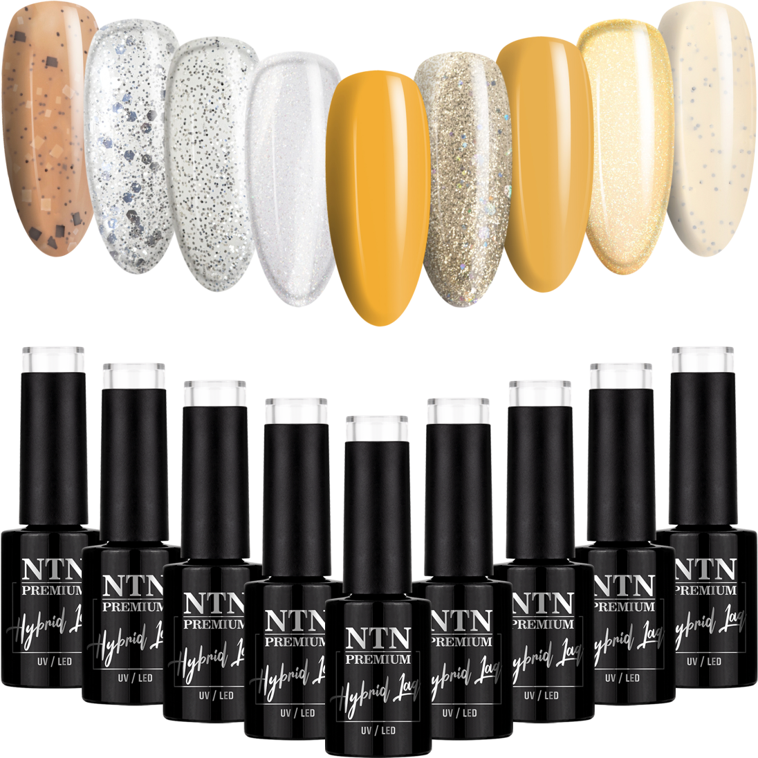 9x Lakier Hybrydowy NTN Premium 5g Mix Collection ZESTAW 9w1 4.0