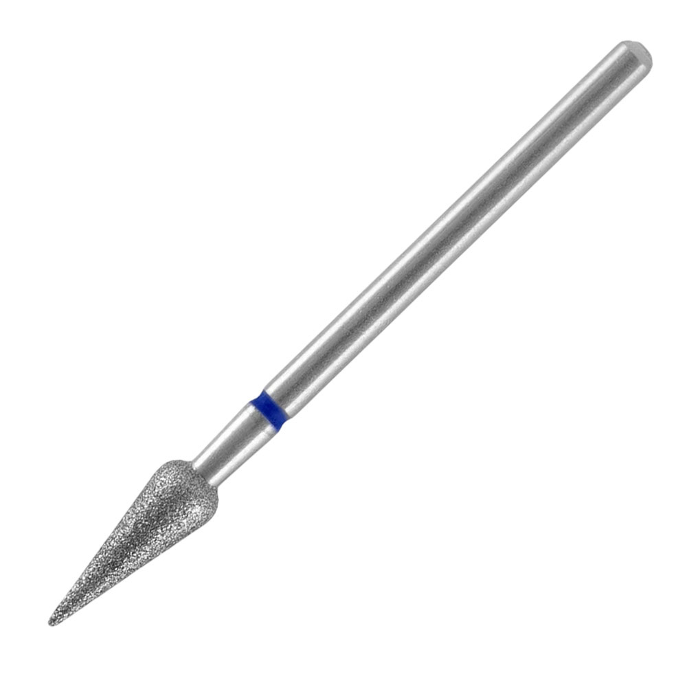 Frez diamentowy grusza ostra niebieska Staleks Expert 4/12mm