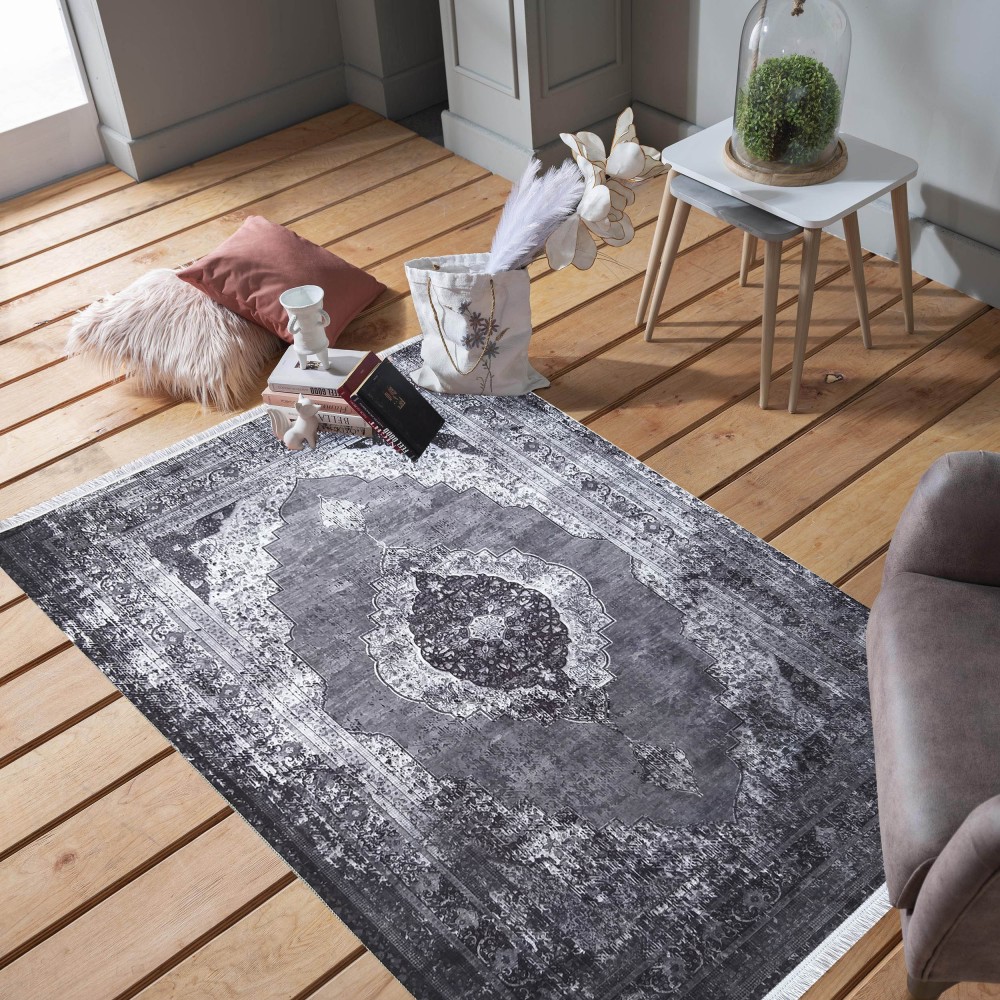 Dywan - 180 x 280 cm - Szary - Klasyczny - Dywanopol