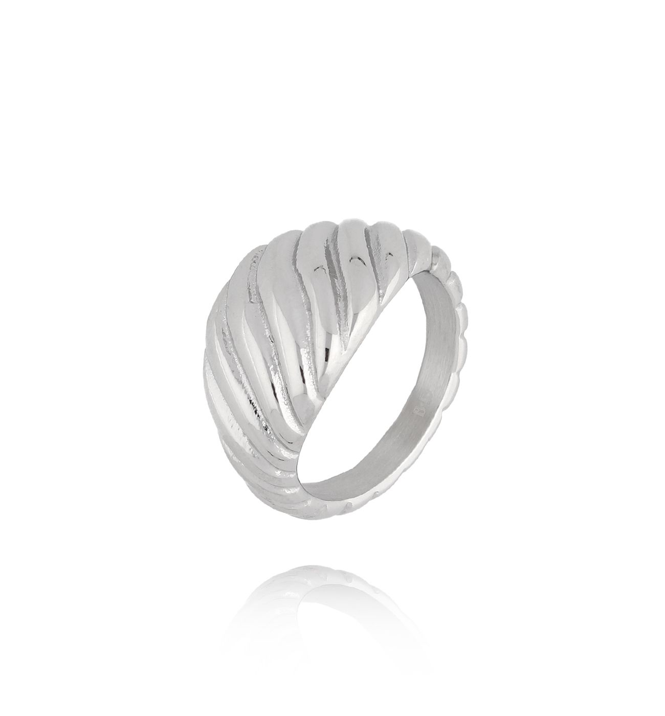 Pierścionek srebrny skręcany Twist PSA0684