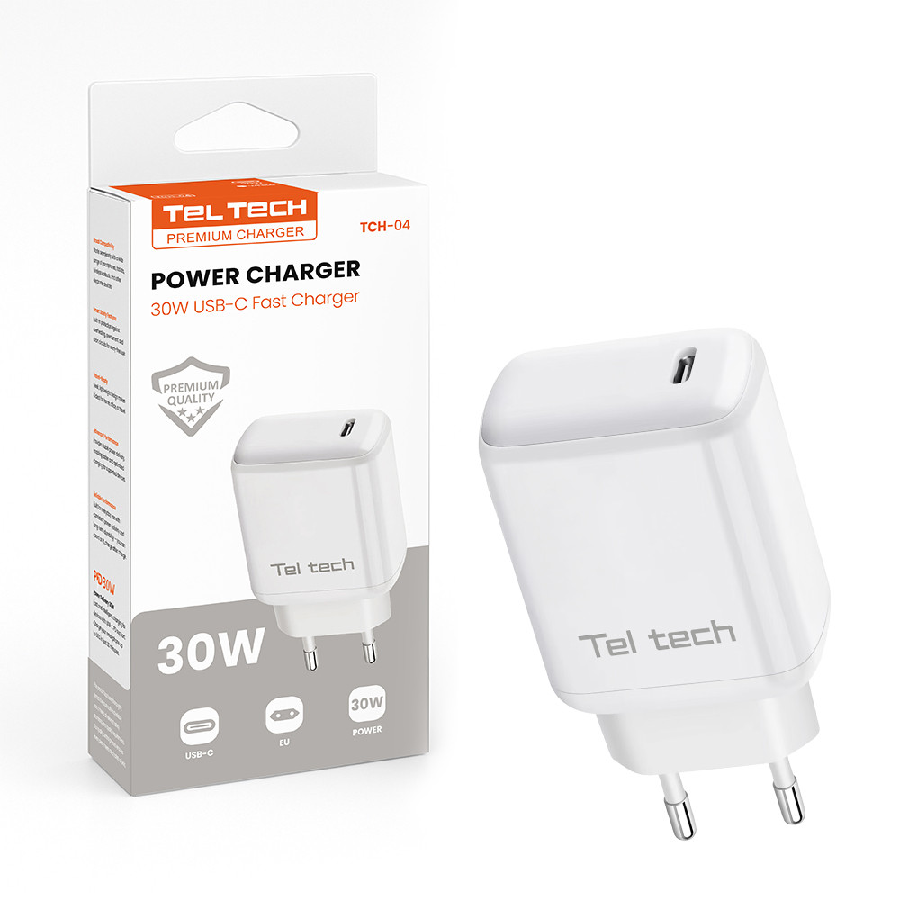TELTECH Ładowarka USBC 30W TCH-04 - Henryx24