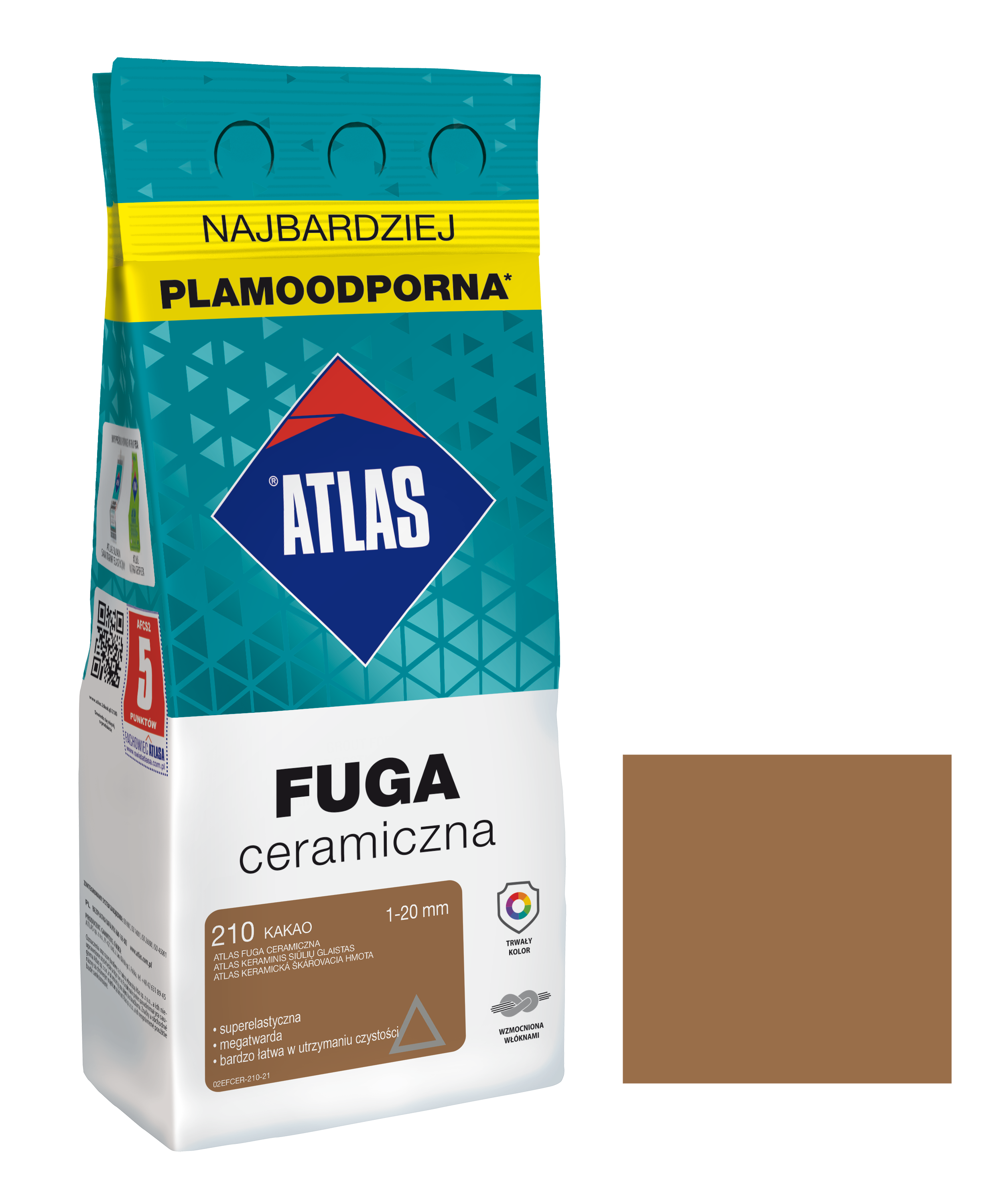 ATLAS FUGA CERAMICZNA 1-20MM 210 KAKAO 2KG