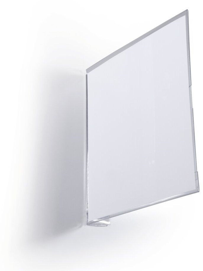 Durable szyld regałowy samoprzylepny 149x149 mm, 10 szt., przezroczysty