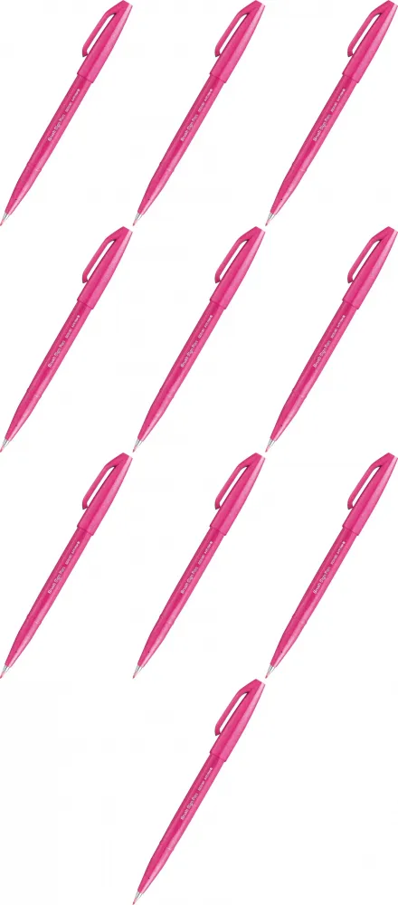 Pentel Brush Sign Pen SES15C 2.07mm – pisak do kaligrafii, różowy