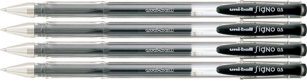 UNI UM-100 długopis żelowy 0,3 mm czarny